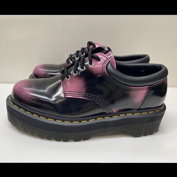 NWOT Dr. Martens Quad Distressed Blk n Pink. Sz 8M/9L - Picture 3 of 6